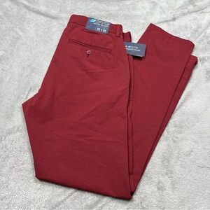 NWT Vineyard Vines OTG Pants Mens 32x32 Crimson Red Golf Performance Stretch